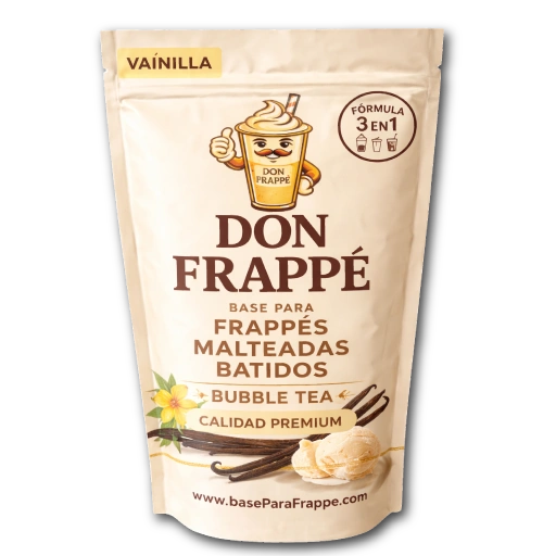 frappe vainilla cremoso preparado con Don Frappe