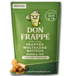 frappe matcha cremoso preparado con Don Frappe